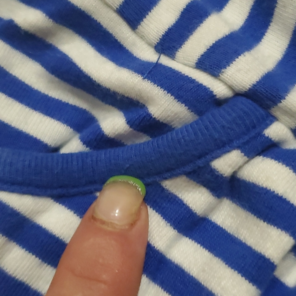 Gymboree Girls Blue & White Striped Skort-5 - Picture 7 of 10